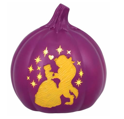 BEAUTY AND BEAST LIGHT UP PUMPKIN