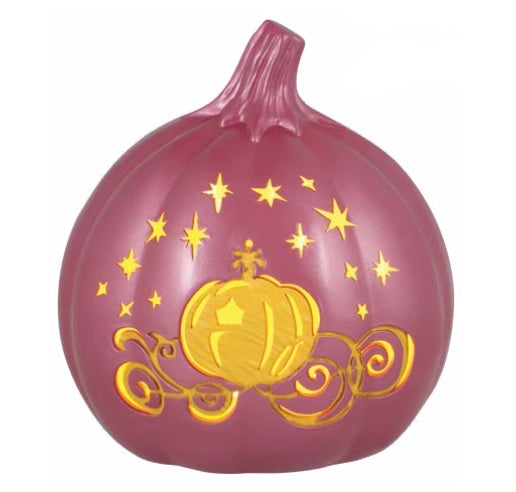 PRINCESS ETCHING LIGHT UP PUMPKIN