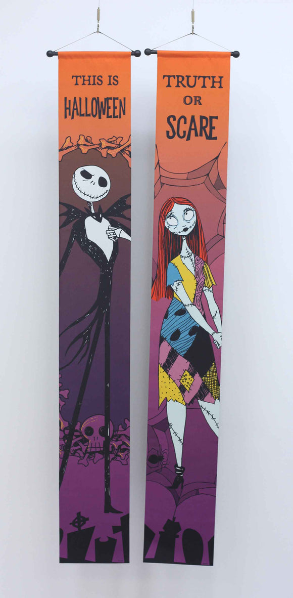 DISNEY NBC "Jack and Sally" PORCH BANNER SET