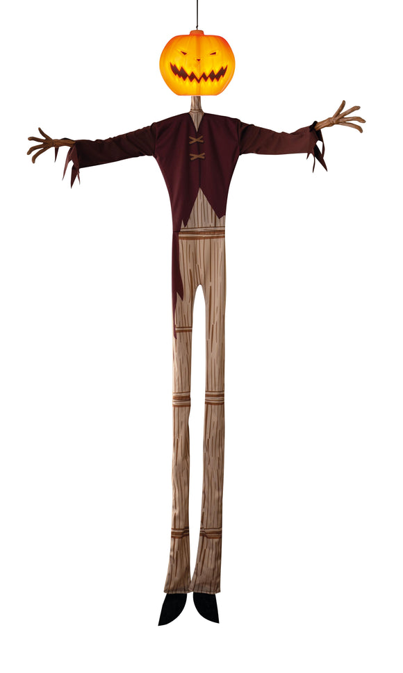 DISNEY NBC LARGE PUMPKIN KING LIGHT UP POSEABLE HANGING