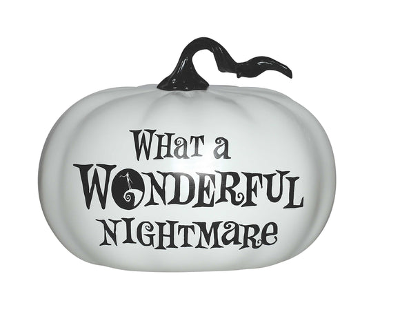 WHAT A WONDERFUL NIGHTMARE PUMPKIN