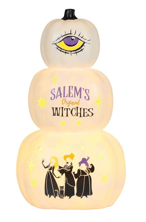 SALEM'S ORIGINAL WITCHES LIGHT UP PUMPKIN STACK