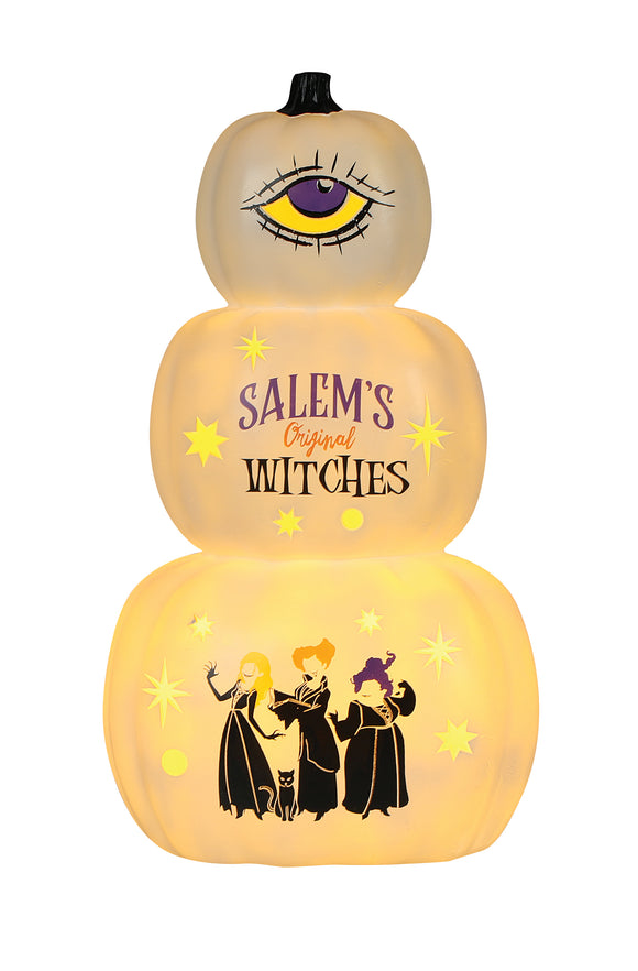 SALEM'S ORIGINAL WITCHES LIGHT UP PUMPKIN STACK