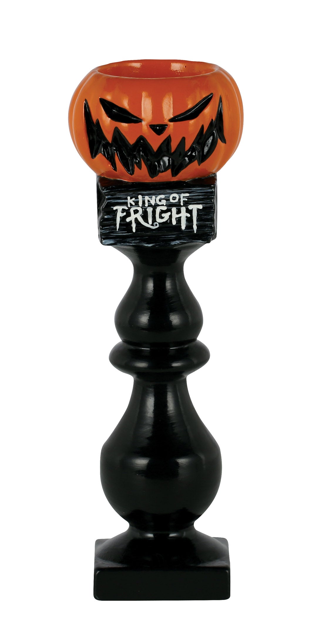 PUMPKIN KING CERAMIC VOTIVE CANDLE HOLDER