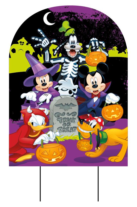 DISNEY MICKEY AND FRIENDS YARD SIGN
