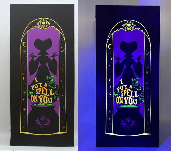 HOCUS POCUS BLACKLIGHT RESPONSIVE DOOR DECOR