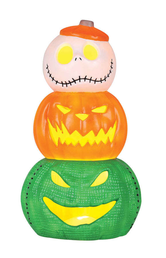 JACK & OOGIE PUMPKIN KING  LIGHT UP PUMPKIN STACK