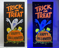 THE SIMPSONS TRICK OR TREAT BLACKLIGHT RESPONSIVE DOOR DECOR