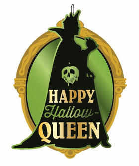 VILLAINS HAPPY HALLOWQUEEN METALLIC MDF WREATH