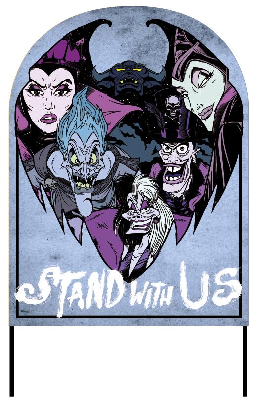 VILLAINS YARD SIGN